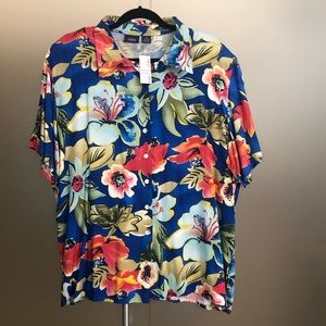 18W Floral Blouse (NWT)